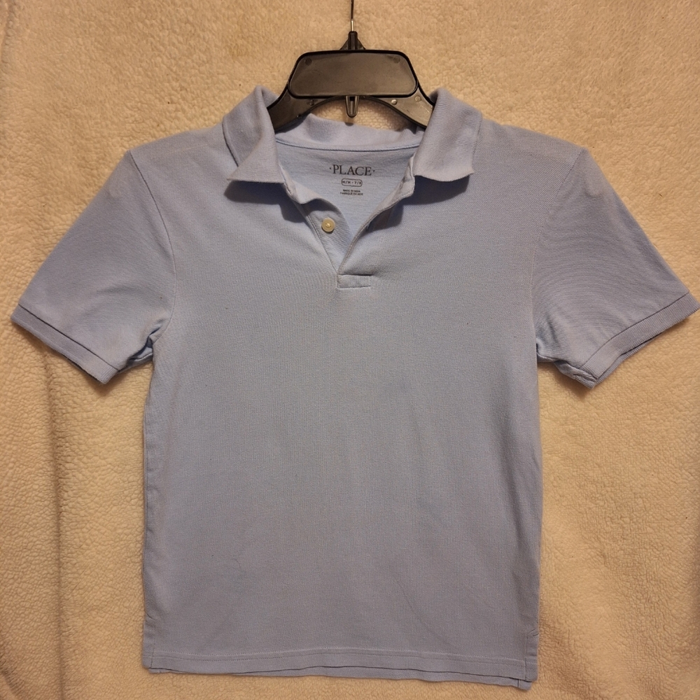 Boys light blue uniform school shirt